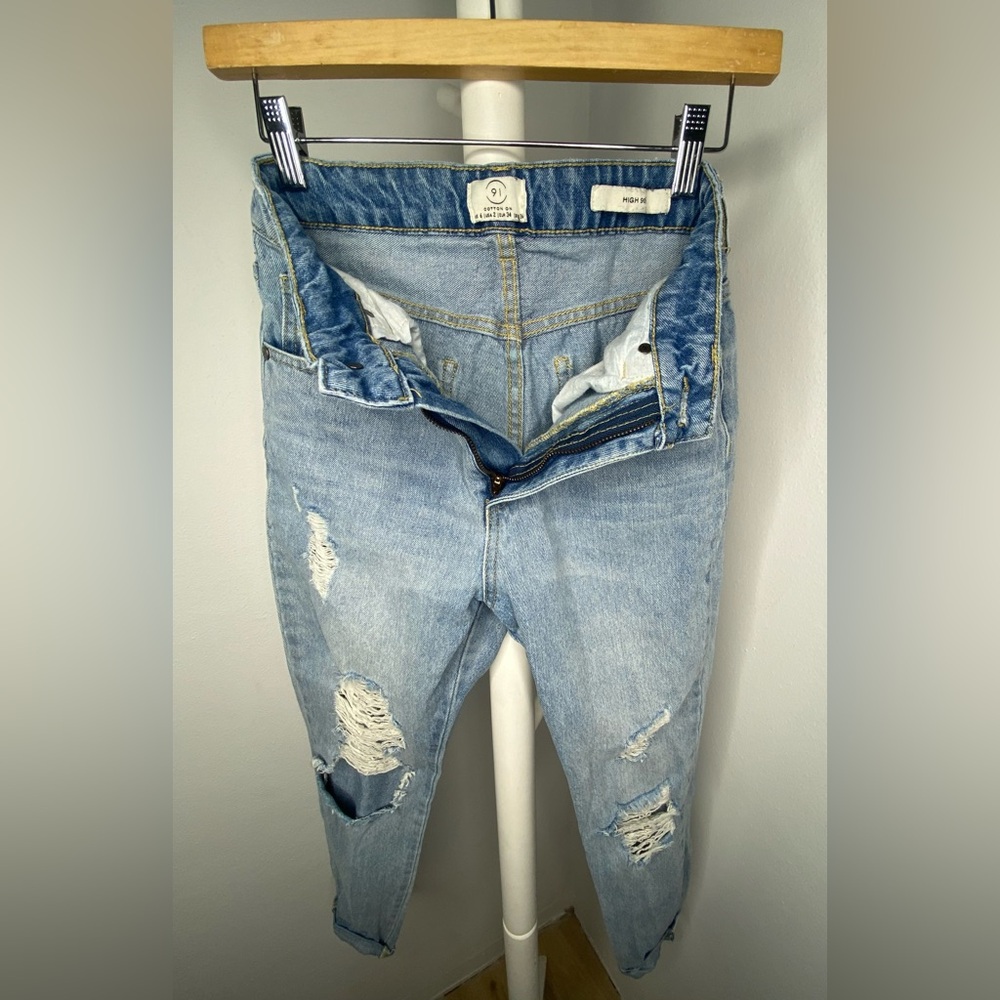 Cotton On Women’s Ripped Jeans Size 2 - Picture 3 of 11
